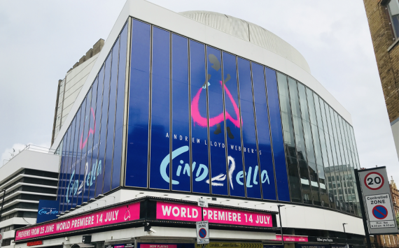 The musical Cinderella leaves London